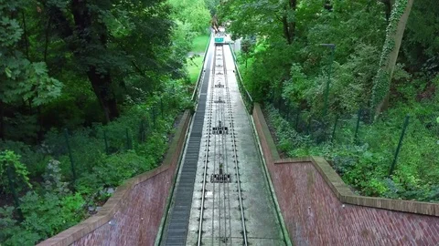 Prague, Czech Republic, 2017: Funicular 動画素材 79937381