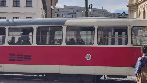 Prague, Czech Republic – August 20, 2026: Tram in City Center Stock-Footage 342980649
