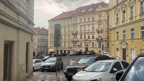 Prague, Czech Republic  August 6, 2026 selective focus residential neighbor.. Stock Footage 344802456