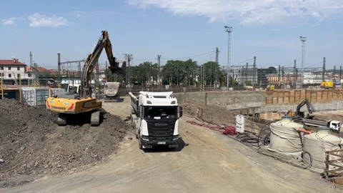 Prague, Czech Republic, August 6, 2026 selective focus on industrial machin.. Stock Footage 344802478