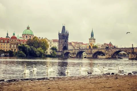 Prague, Czech Republic. Selective focus. Foto stock