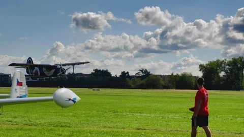 Prague, Czech Republic – September 5, 2026: Antonov An-2 Taking Off 4K Stock Footage 345060616