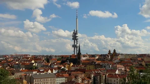 Prague Czech Republic Time Lapse Stock Footage 91496903