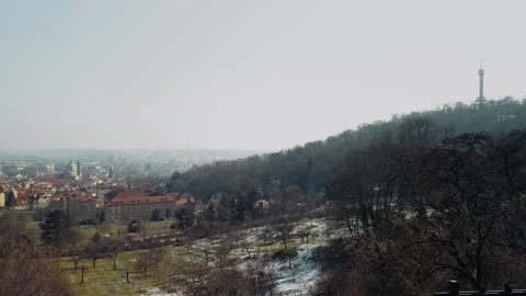 Prague In Czech Seen From The Mountain Stock Footage 308657557