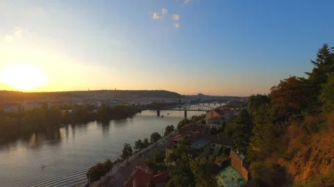 Prague day time lapse n Czech Republic Europe Stock Footage 282251000