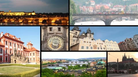 Prague from different angles Stock-Footage 8147132