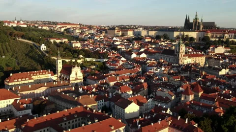 Prague during sunrise Stock Footage 207751063