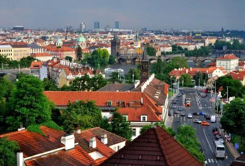 The Prague in the evening. Stock-Fotos