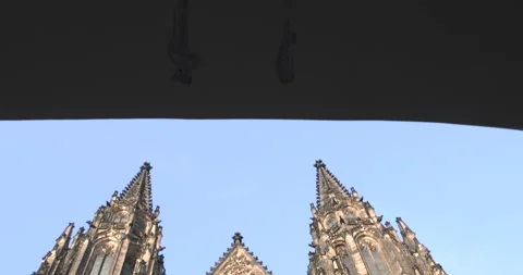 Prague Exploring the historic architecture and vibrant atmosphere of the city at Video stock 283795305
