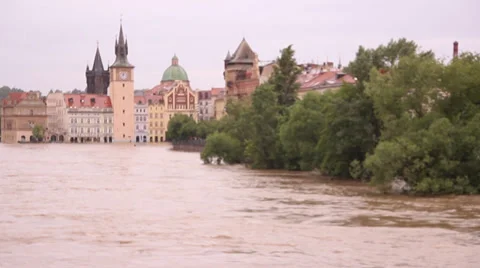 Prague Floods 2013 Stock Footage 30291614