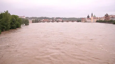 Prague Floods 2013 Stock Footage 30291738