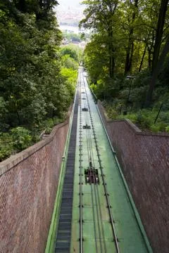 Prague funicular Foto stock