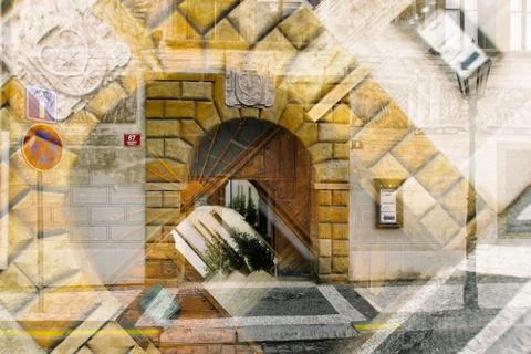 Prague gate Stock Photos