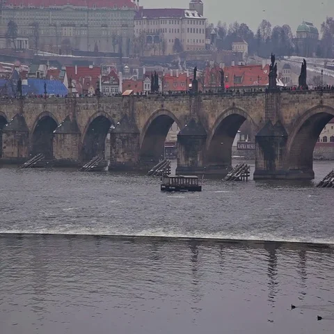 Prague, Karlov most Stock Footage 69412083