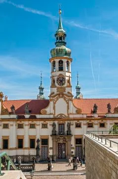 Prague Loretta , or Loreta . Stock Photos