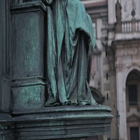 Prague. Monument to Charles IV Stock Footage 69425533