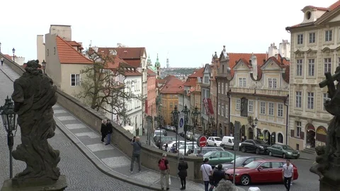 Prague. Nerudova street. Stock Footage 101086409