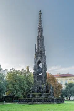 Prague  October 14  2017 -  Monument to Francis I Stock Photos