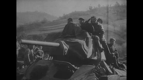 Prague offensive. Red Army Stock-Footage 244730849