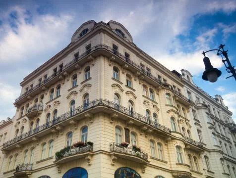 Prague. old, charming building 스톡 사진