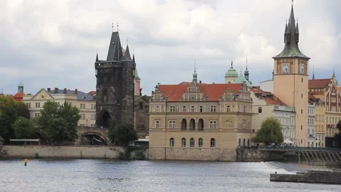 Prague Old Town Bridge Tower Stock-Footage 140990469