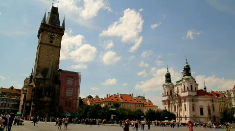 Prague Old Town Square 41 Stock Footage 773605