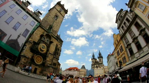 Prague Old Town Square 45 Stock Footage 773647