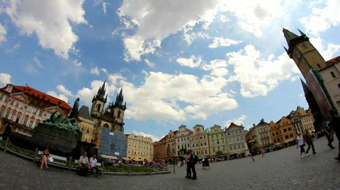 Prague Old Town Square 46 Stock Footage 773650