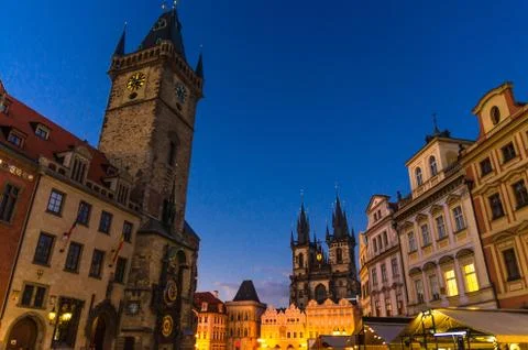 Prague Old Town Square Stock Photos