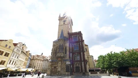Prague Old Town Square Tower 库存影片 142136391