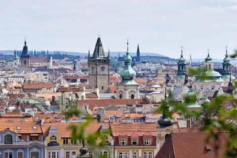 Prague, Overview from Letna Stock Photos