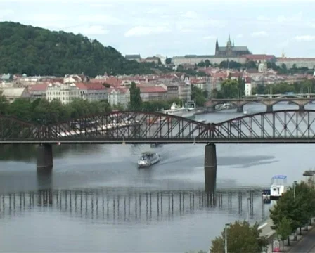 Prague panorama Stock Footage 312735