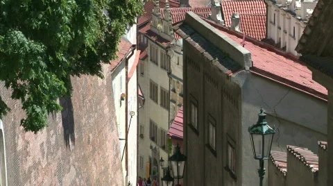 Prague panorama Stock Footage 486632