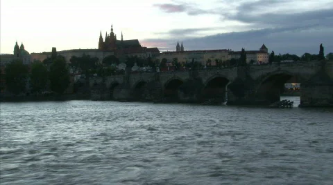 Prague panorama Stock Footage 832501