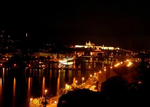 Prague panorama Stock Photos