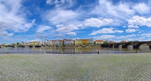 Prague panorama Stock Photos