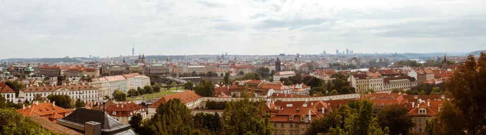 Prague Panorama Stock Photos