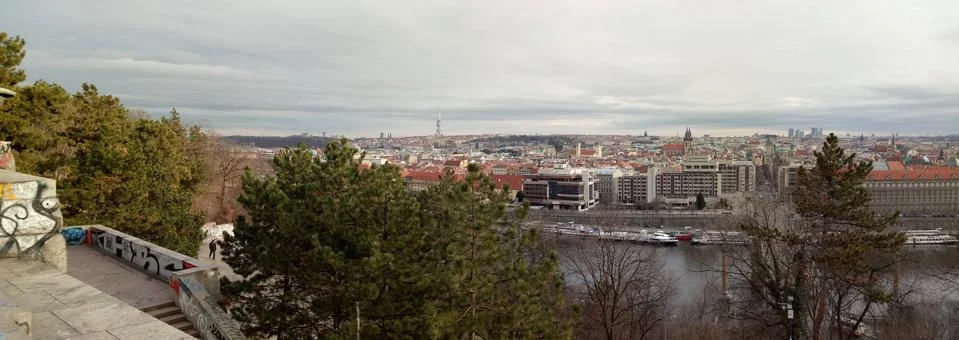 Prague panorama Stock Photos