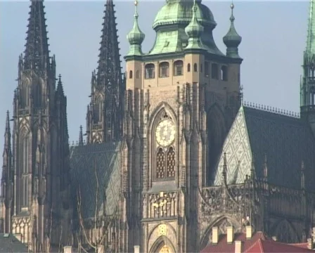 Prague panorama in winter Stock Footage 315922