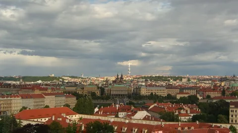 Prague Panoramic Stock Footage 3528109