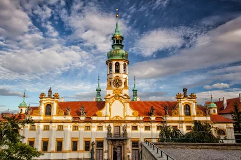 Prague pilgrim place loreta 库存照片