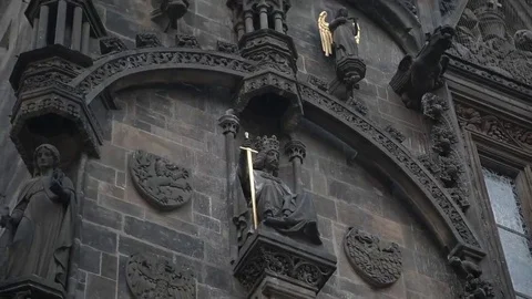 Prague Powder Tower Stock Footage 69235755