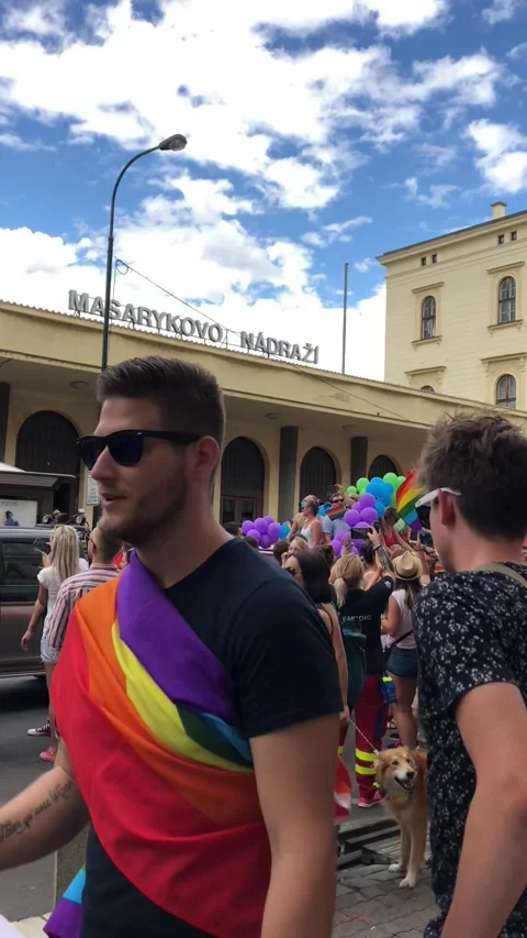 Prague Pride 스톡 동영상 161785406