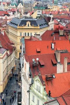 Prague roofs Stock Photos