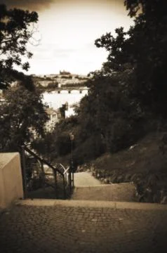 Prague sepia 05 Stock Photos