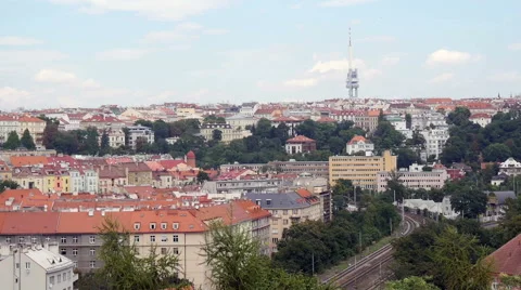 Prague Skyline 動画素材 40726548