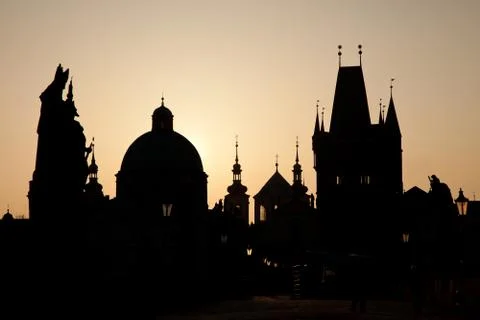 Prague skyline Stock Photos