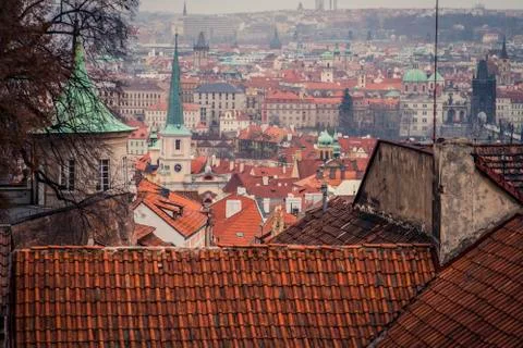 Prague Skyline Stock Photos