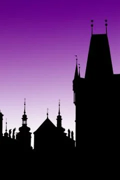 Prague skyline Stock Photos