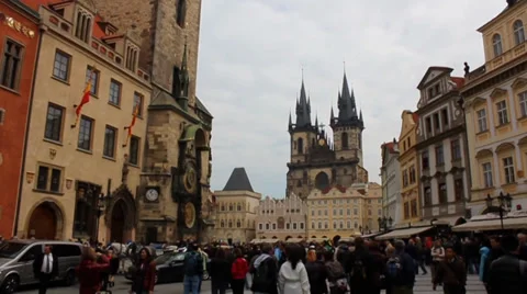 Prague in slow motion Stock Footage 36037734